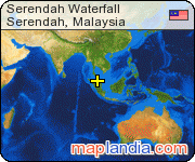 Serendah Waterfall satellite map