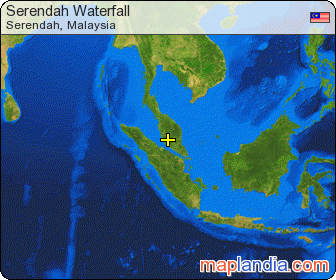 Serendah Waterfall satellite map