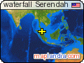 waterfall Serendah satellite map