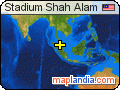 Stadium Shah Alam satellite map