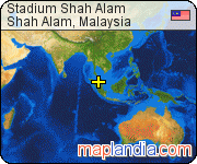 Stadium Shah Alam satellite map