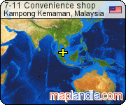 7-11 Convenience shop satellite map