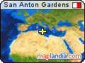 San Anton Gardens satellite map