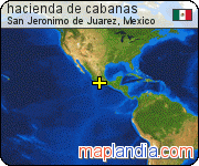 hacienda de cabañas satellite map