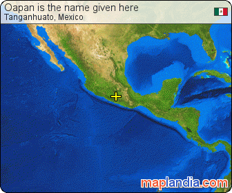 Oapan is the name given here satellite map
