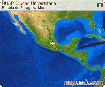 BUAP Ciudad Universitaria satellite map