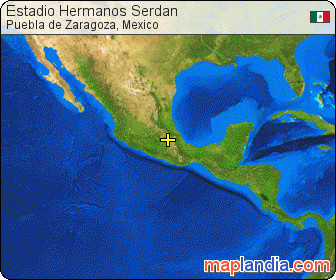 Estadio Hermanos Serdan satellite map