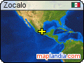 Zocalo satellite map