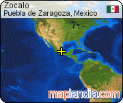 Zocalo satellite map