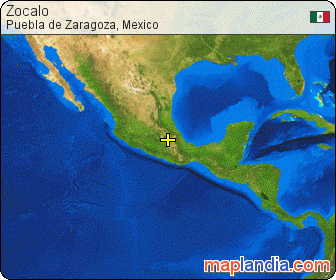Zocalo satellite map