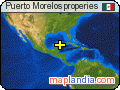 Puerto Morelos properies satellite map