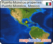 Puerto Morelos properies satellite map