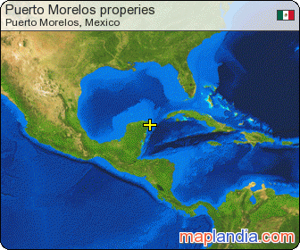 Puerto Morelos properies satellite map