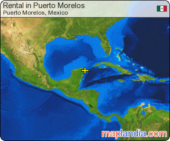 Rental in Puerto Morelos satellite map