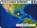 Puro Corazon restaurant satellite map