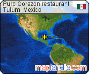 Puro Corazon restaurant satellite map