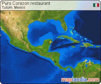 Puro Corazon restaurant satellite map