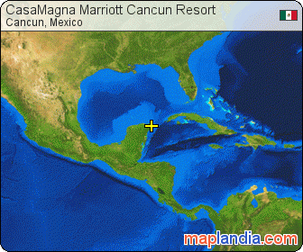 CasaMagna Marriott Cancun Resort satellite map