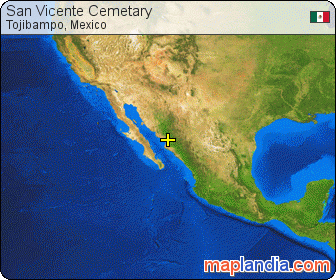 San Vicente Cemetary satellite map