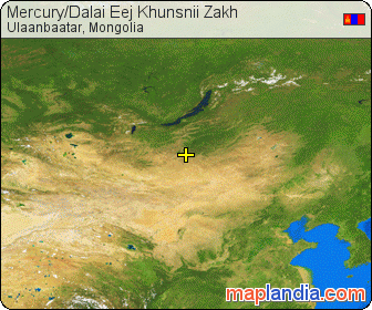 Mercury/Dalai Eej Khunsnii Zakh satellite map