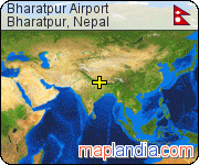 Bharatpur Airport satellite map