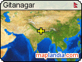 Gitanagar satellite map