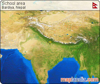 School area satellite map