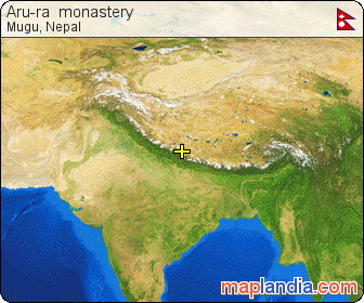Aru-ra  monastery satellite map
