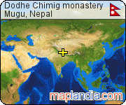 Dodhe Chimig monastery satellite map
