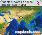 Ananta Gnewali's house satellite map