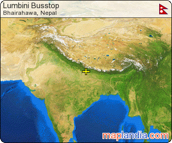 Lumbini Busstop satellite map