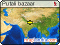 Putali bazaar satellite map