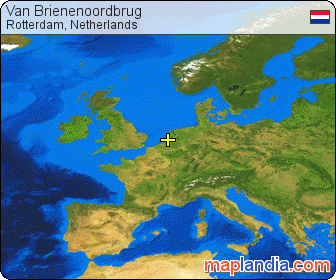 Van Brienenoordbrug satellite map