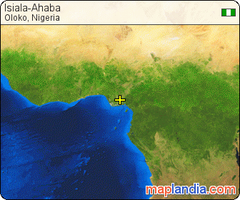 Isiala-Ahaba satellite map