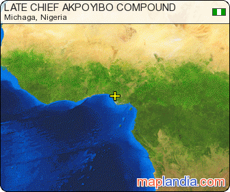 LATE CHIEF AKPOYIBO COMPOUND satellite map
