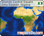 Ebendo Central Square satellite map
