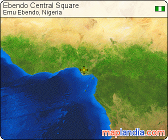 Ebendo Central Square satellite map