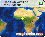 Nigeria Universities satellite map