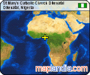 St Mary's Catholic Church Dikenafai satellite map