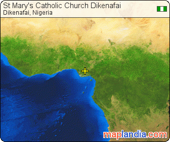 St Mary's Catholic Church Dikenafai satellite map