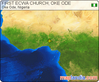FIRST ECWA CHURCH, OKE ODE satellite map