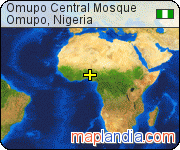 Omupo Central Mosque satellite map
