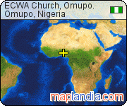 ECWA Church, Omupo. satellite map
