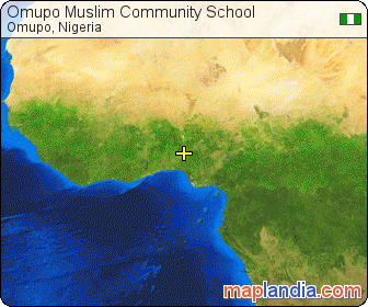 Omupo Muslim Community School satellite map