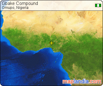 Gbake Compound satellite map