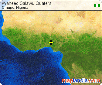 Waheed Salawu Quaters satellite map