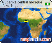 Alubarika central mosque satellite map