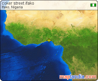 coker street ifako satellite map