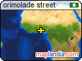 orimolade street satellite map