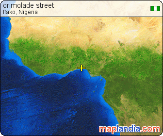 orimolade street satellite map